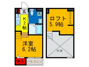 ケイティハイツⅢの物件間取画像